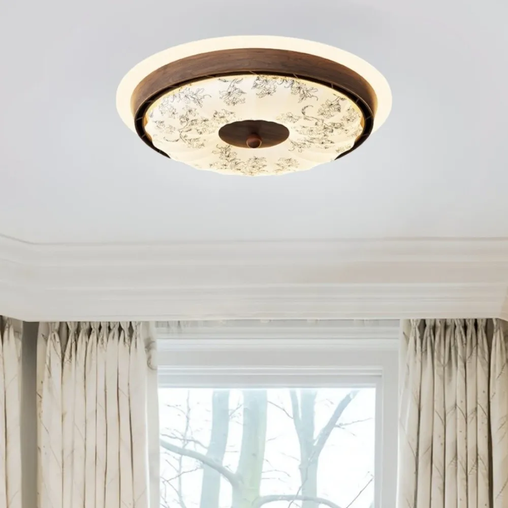 Vintage Bladeless Silent Ceiling Fan Light For Bedroom KL934