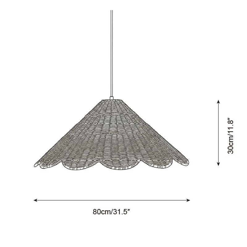 Scallop Pendant Lamp D309
