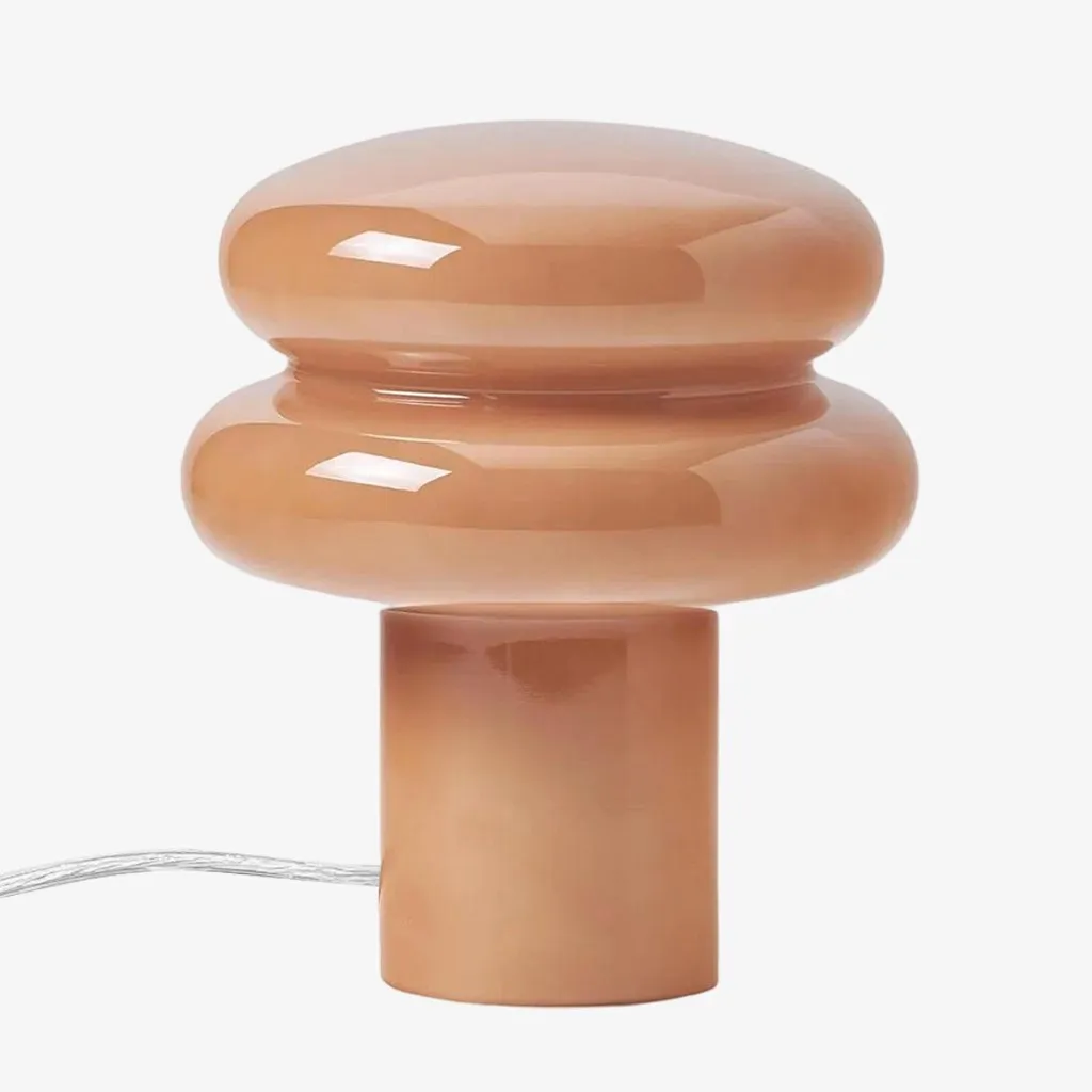 Orra Mushroom Glass Table Lamp - Gentle Colorful Table Light for Relaxing Ambience KL1563