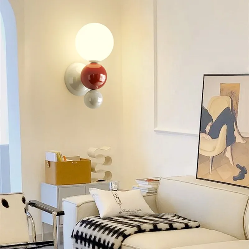 Cream Style Globe Bubble Wall Sconce KL109
