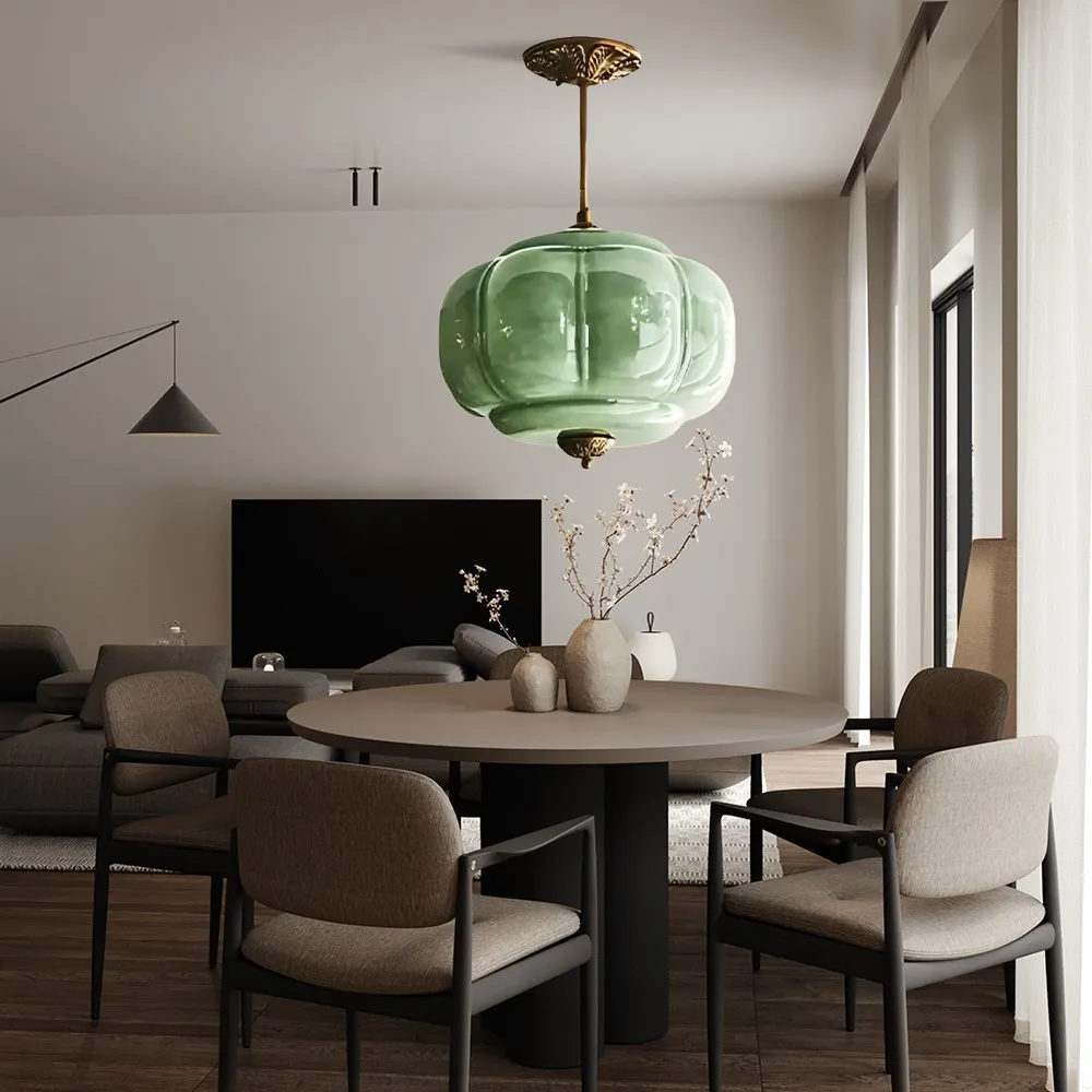 Retro Glass Eloise Pendant Light For Kitchen Island KL801