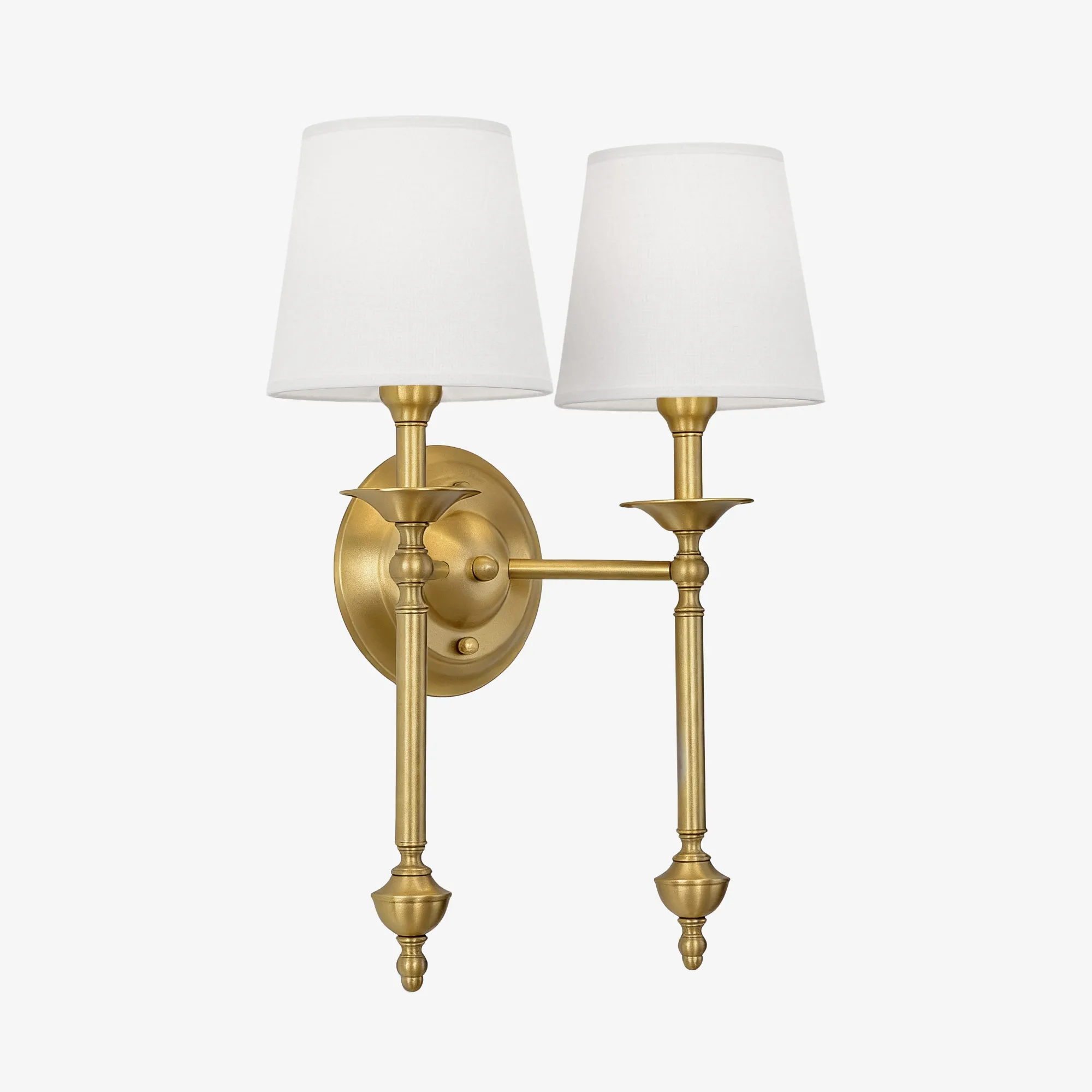 Arcuma Elegant Wall Light - Copper or Black Finishes Sconce with Fabric Shade for Interior KL2337