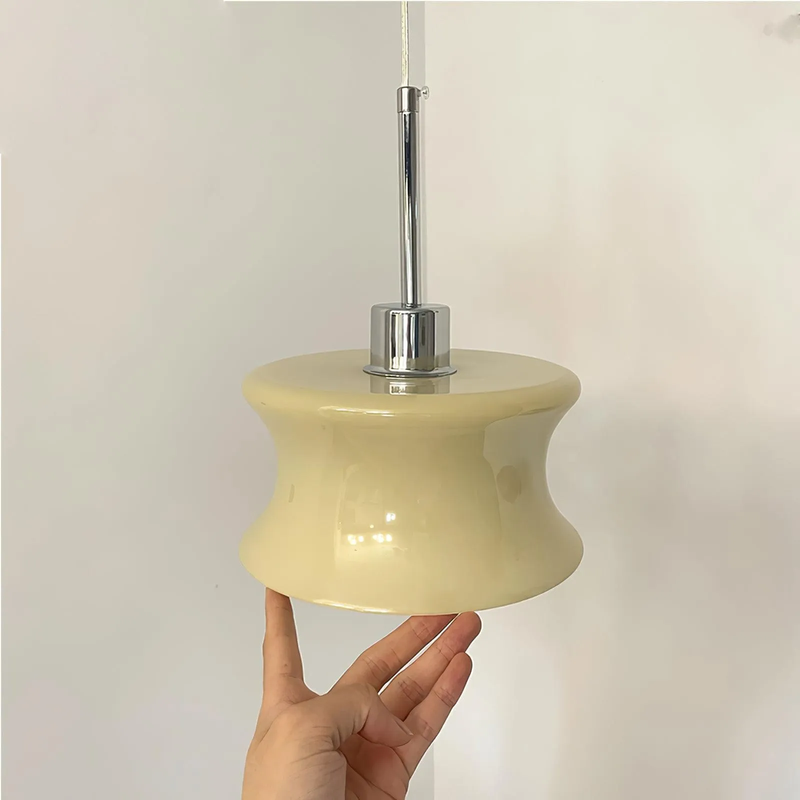 French Vintage Glass Window Pendant Lamp KL219