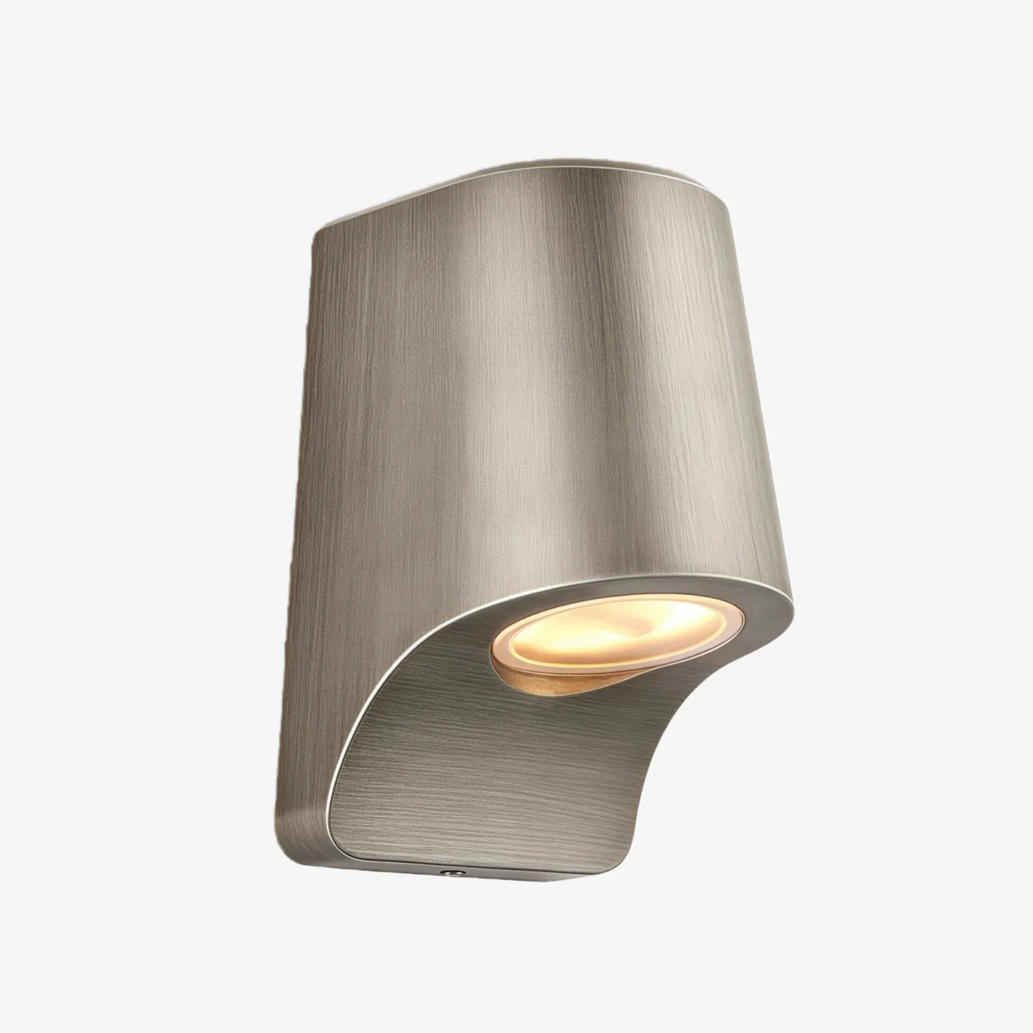 Rivathis Minimalist Metal Pewter Wall Lantern - Stylish Porch Fixture Ideal for Entry or Garden KL1845