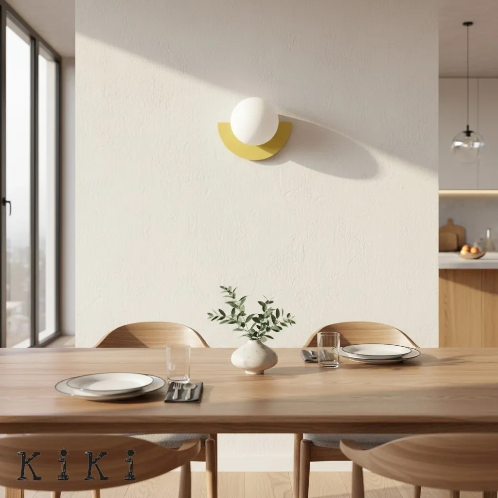 Vibrant Glass Orb Wall Lamp - Nordic Style Accent for Living Room KL150