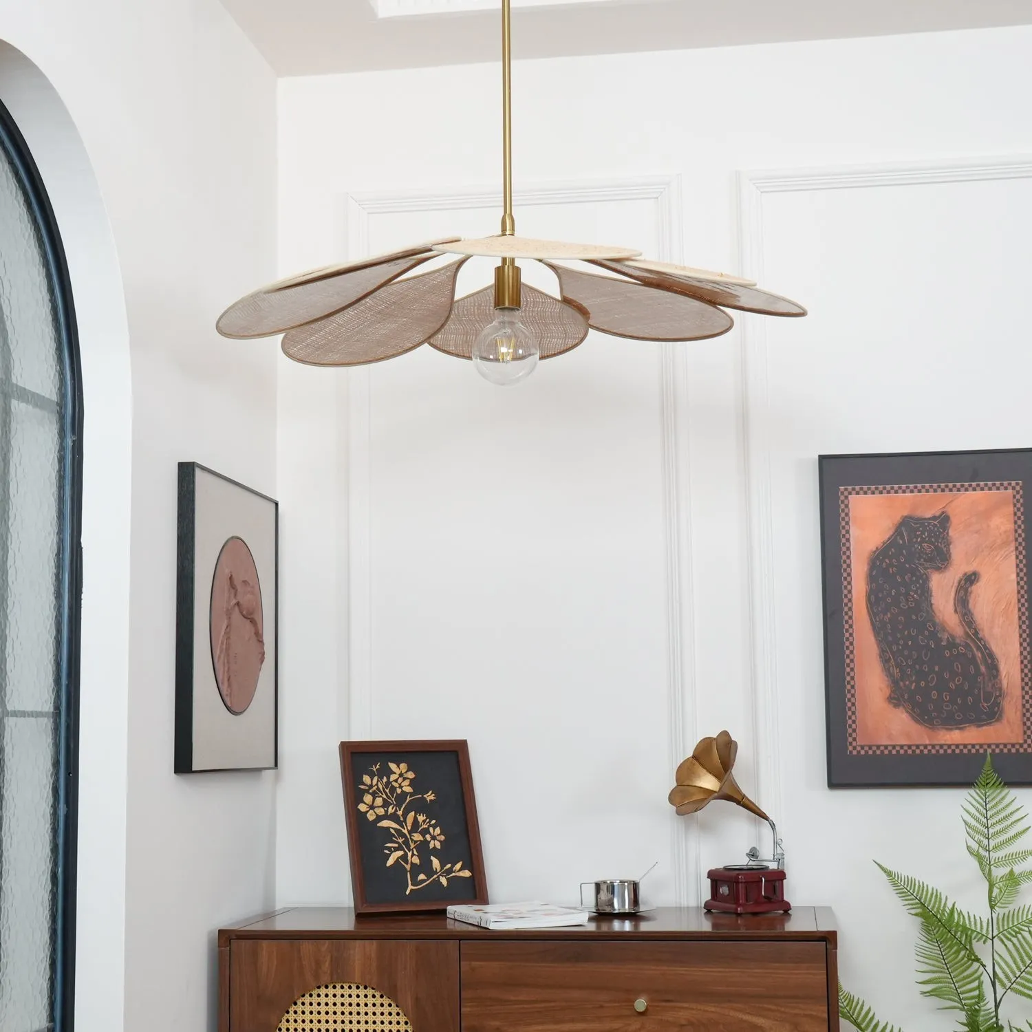 Petals Bloom Rattan Pendant Lamp KL574