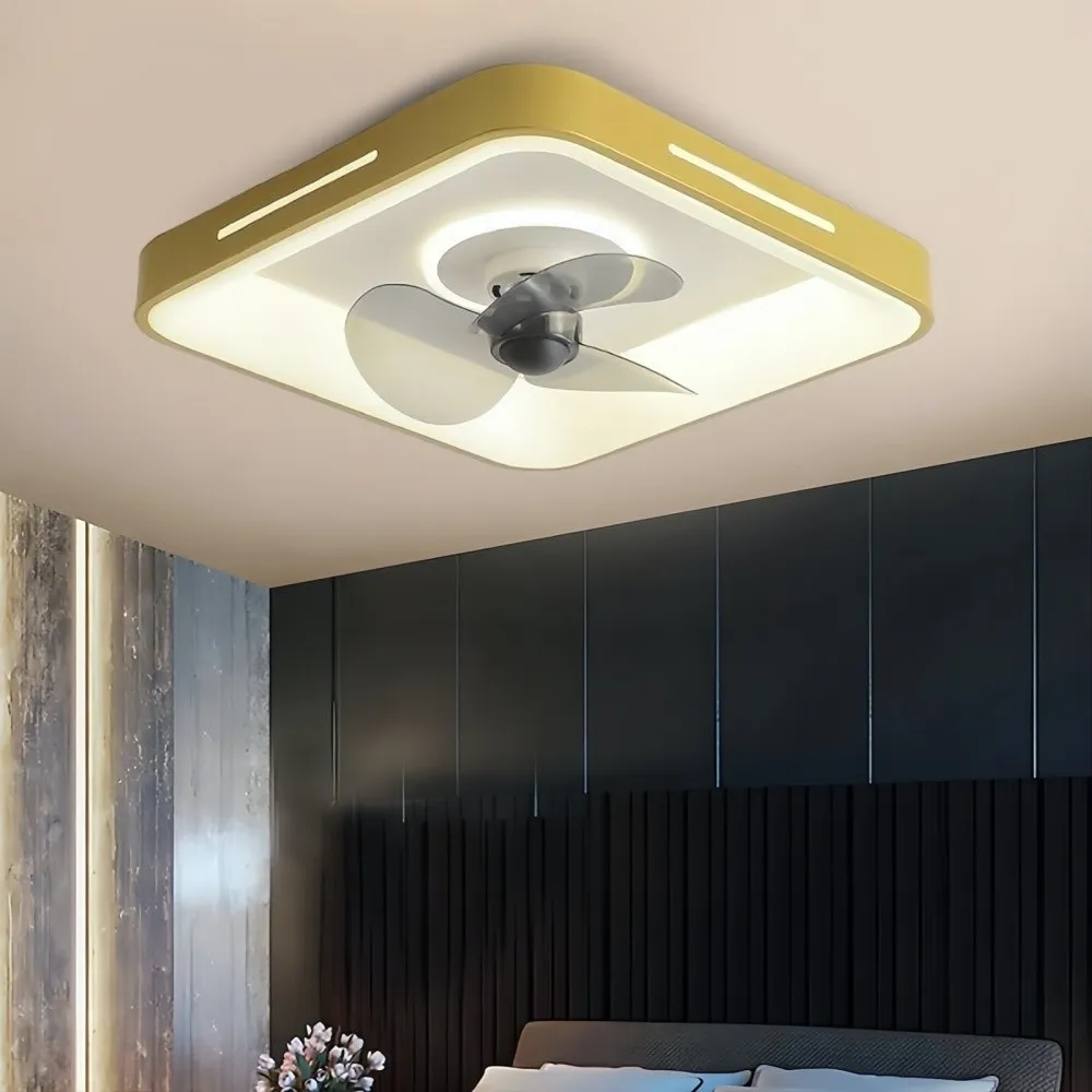 Modern Slient LED Ceiling Fan Light for Bedroom KL931