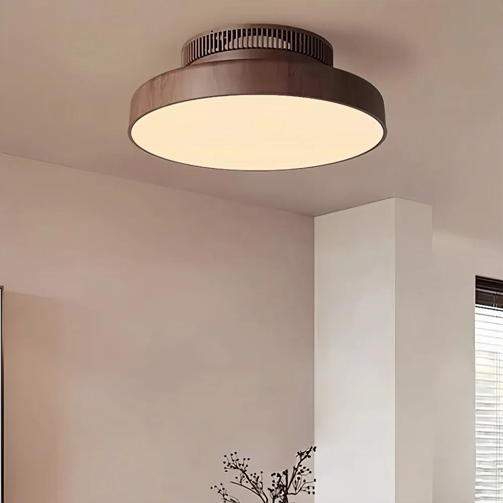Silent Bladeless LED Ceiling Fan Light with Remote Control KL933