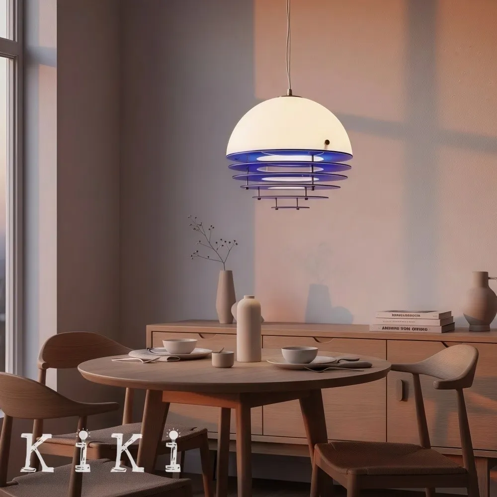 Sunset Pendant Light - Medieval Bauhaus Orange Orb Pendant Light KL880