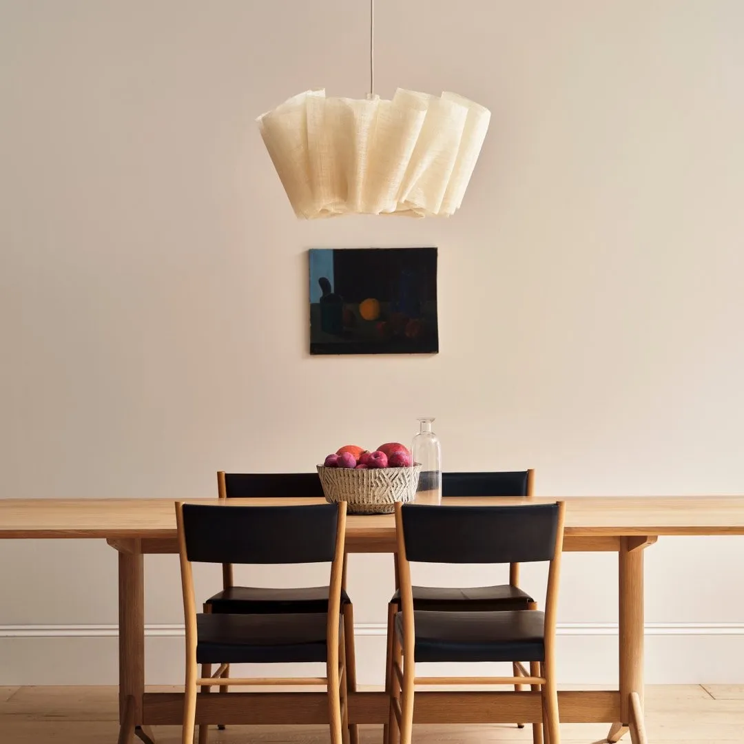 Pleated Linen Fabric Pendant Light – Nordic Layered Fabric Shade Lighting KL1212