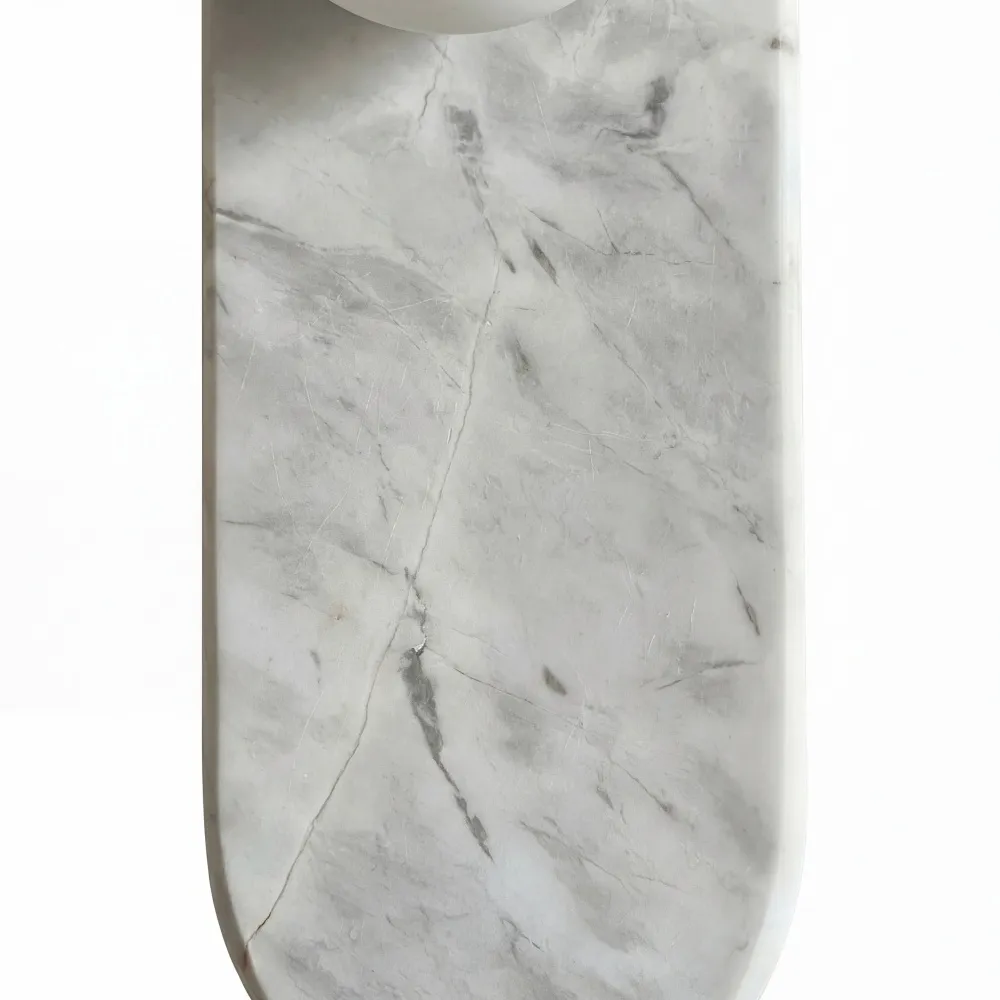 Vinbrea Stone Wall Lamp Organic Texture - Mid-Century Accent Light for Bedroom and Hallway KL2390