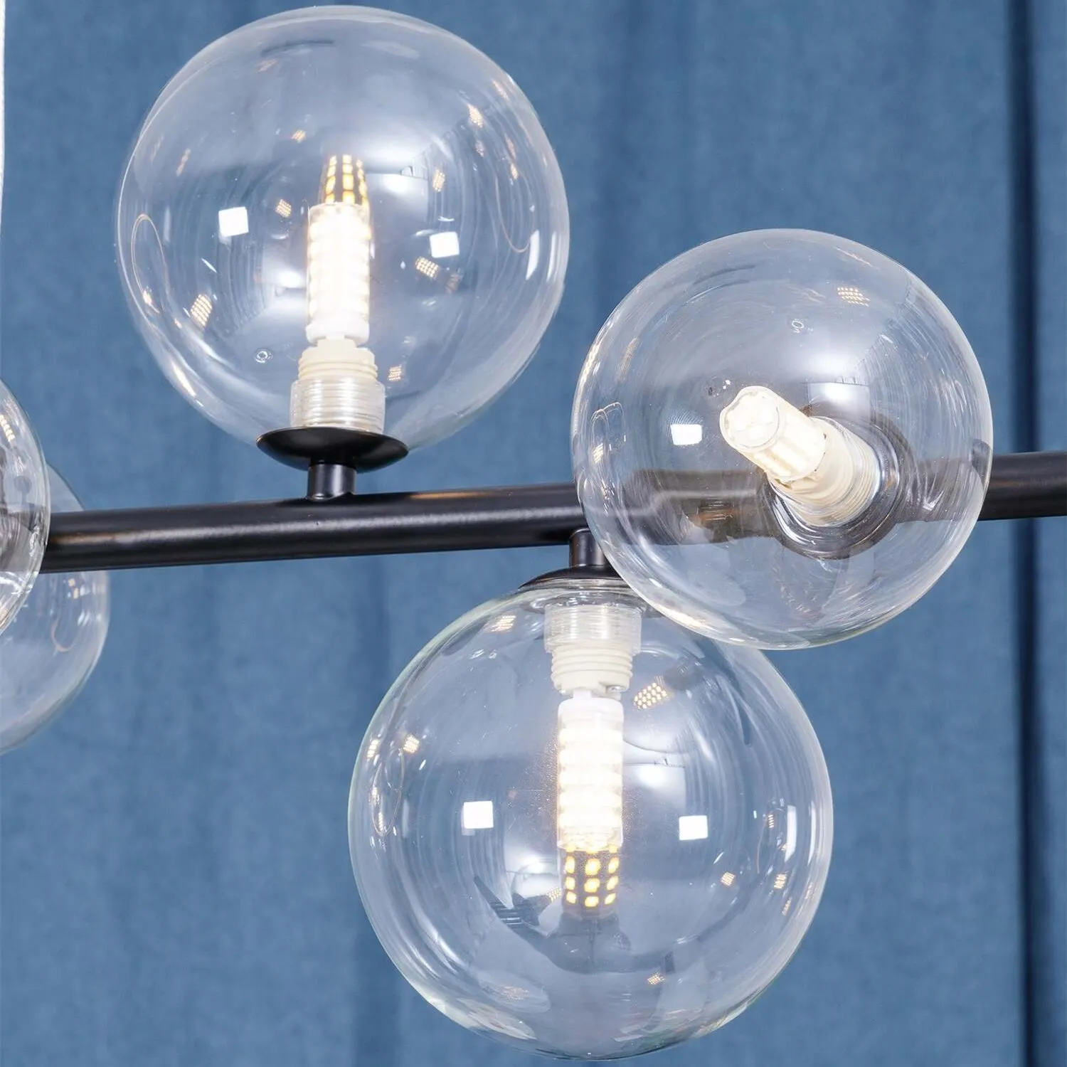 Linear Glass Globe Circle Island Pendant Lamp KL97