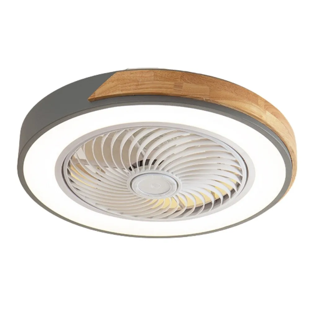 Scandinavian Style Wood Round Ceiling Fan Light KL932