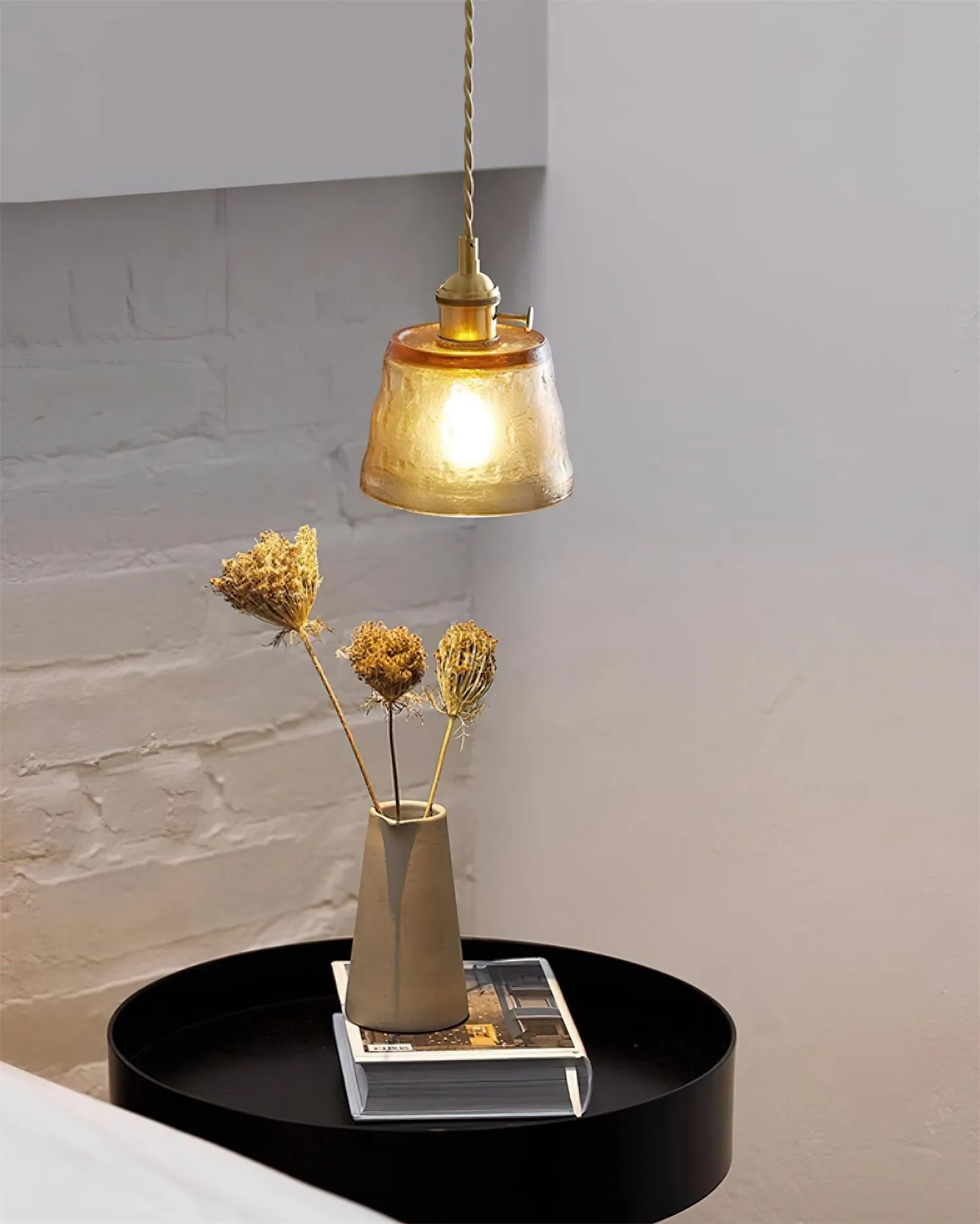 Retro Small Cup Glass Pendant Lamp KL292