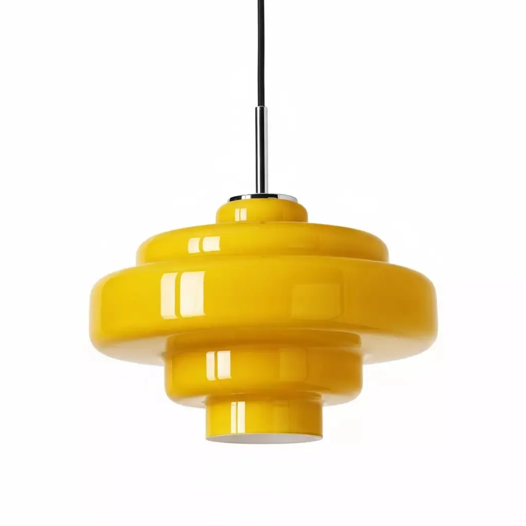 Modern Bauhaus Elegant Glass Effect Pendant Light KL1100