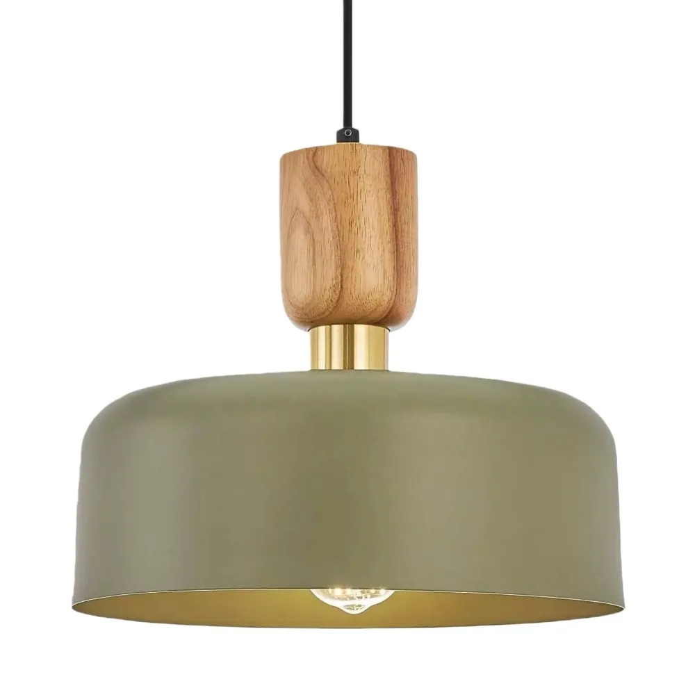 Natural Circle Modern Wooden Pendant Light KL1101