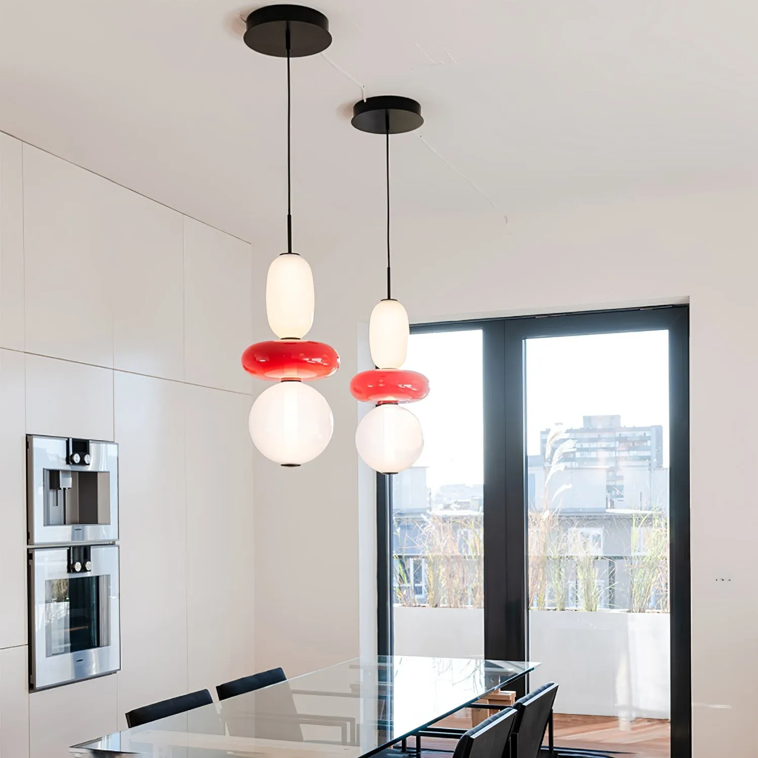 Nordic Art Deco Stained Glass Pendant Light KL182