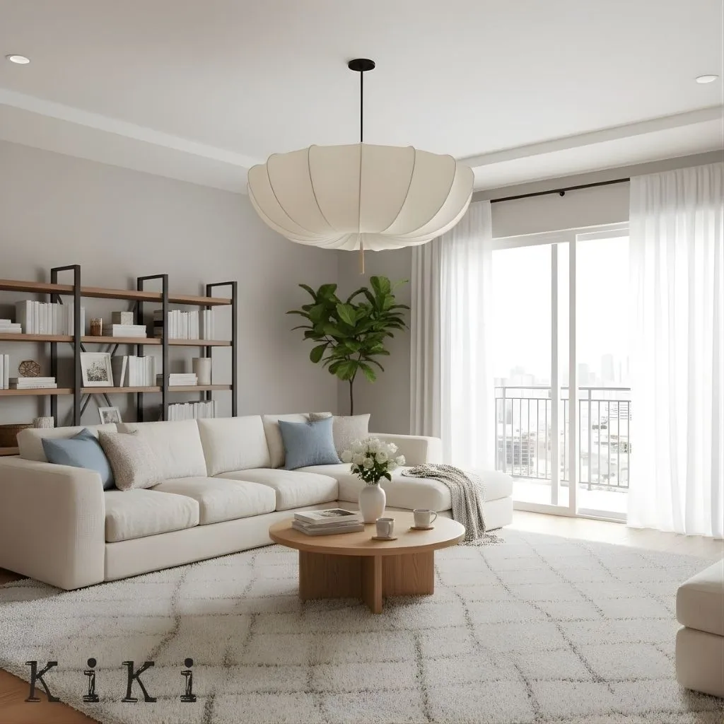 Minimalist Umbrella-Shaped Chandelier - Zen Inspired Lighting for Bedroom and Lounge KL1246