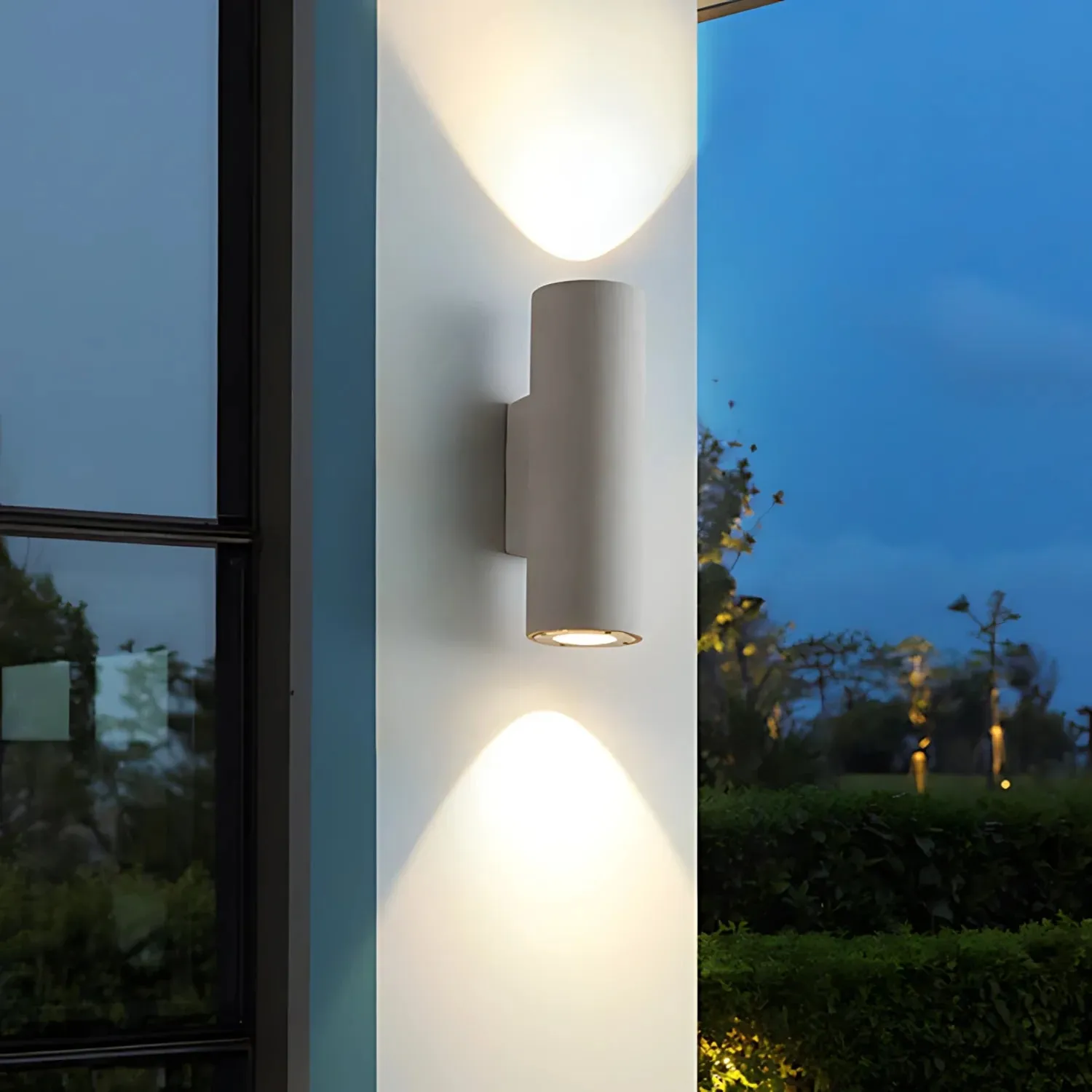 Midnight Glow Minimalist Cement Indoor Outdoor Wall Light D777