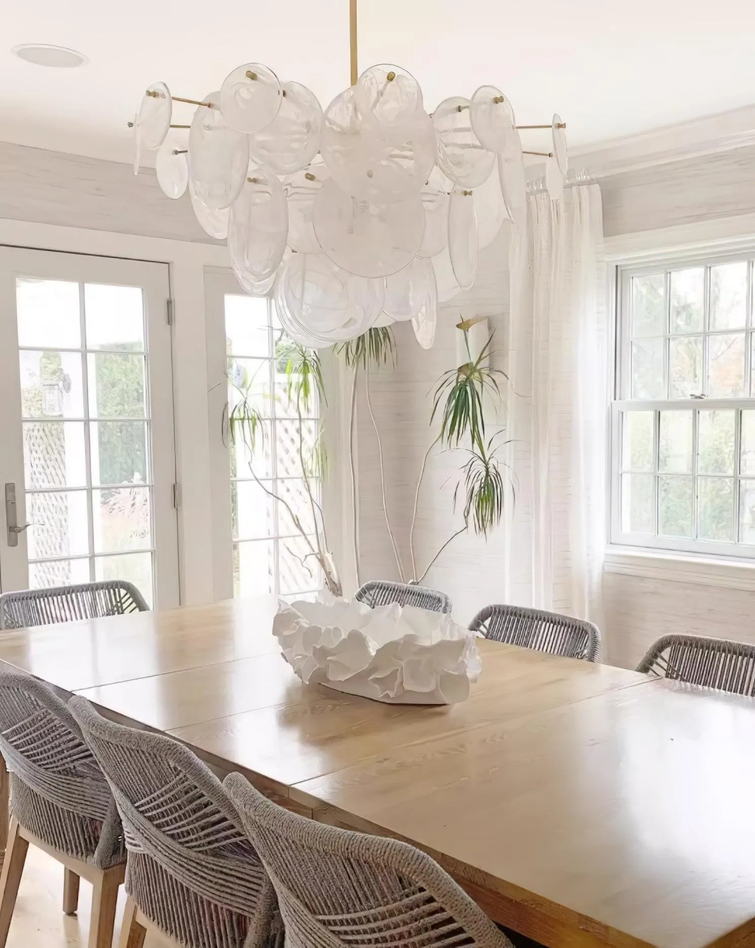 Brass Discs Cascading Chandelier KL260