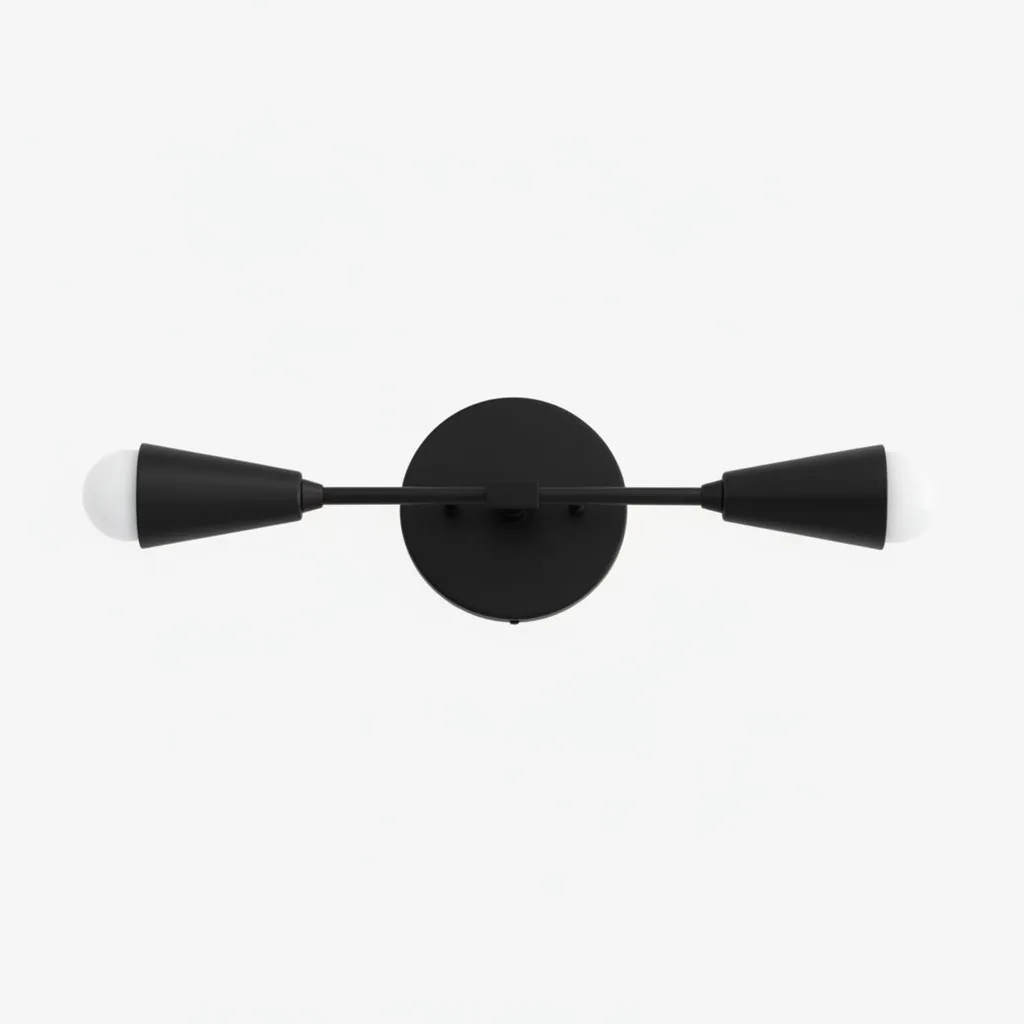 Mobilux Line Minimalist Vanity Light Fixture - Mid Century Bathroom Sconce KL1407