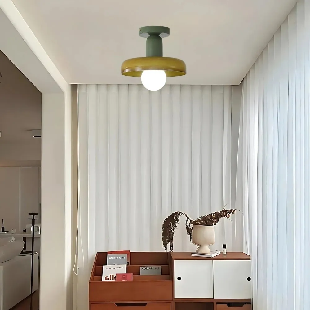 Bauhaus Macaron Glass Disc Ball Ceiling Light KL919