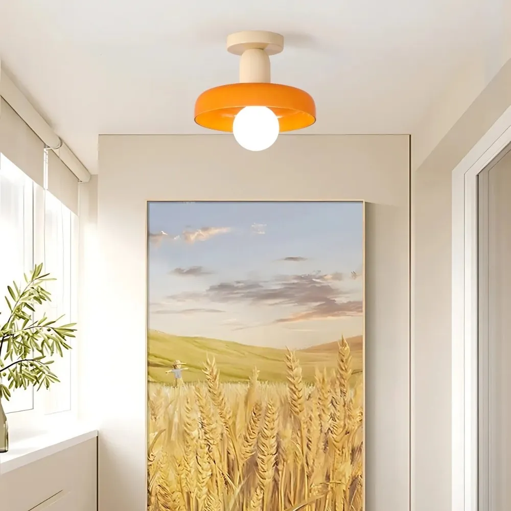 Bauhaus Macaron Glass Disc Ball Ceiling Light KL919