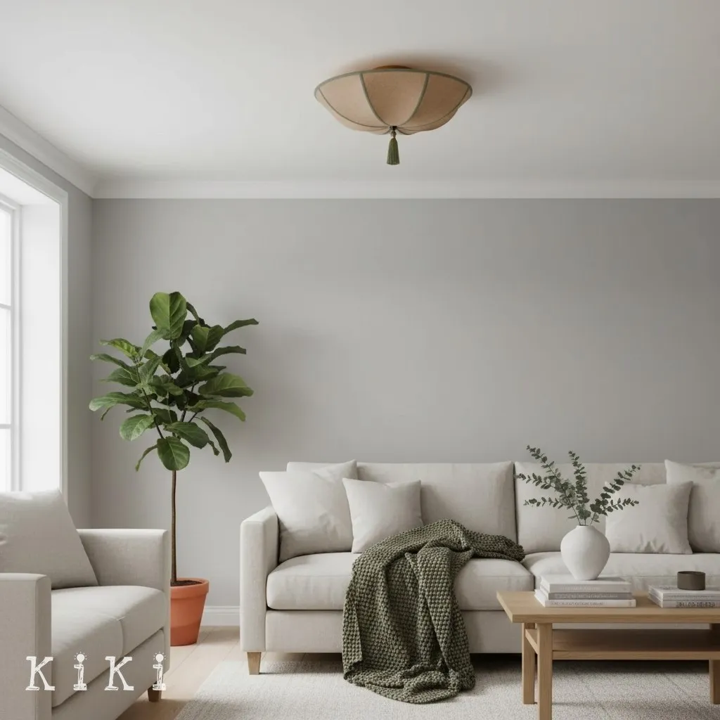 Valoflor Fabric Petal Silhouette Ceiling Lamp - Stylish Elegant Lighting for Living Room KL2130