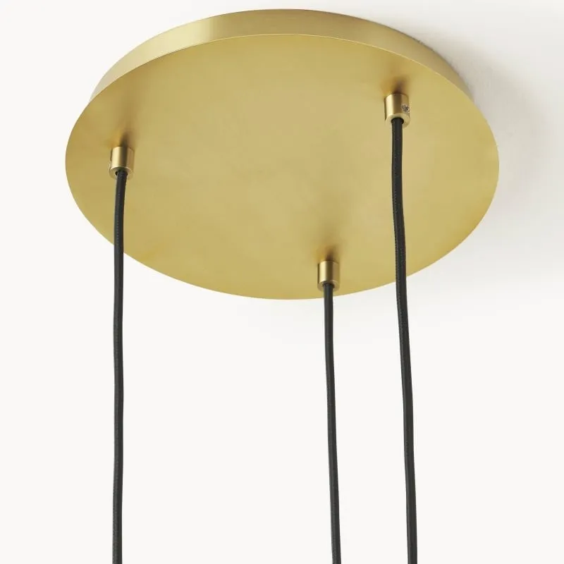 Glissora Hanging Light - Sculptural Cluster Design Tinted Glass and Metal for Entryway KL1739