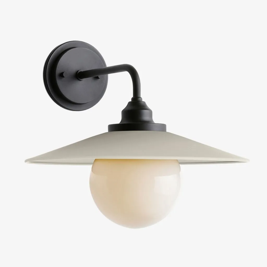 Cordax Utility-Inspired Wall Sconce - Metal and Glass for Indoor Outdoor Decor KL2030