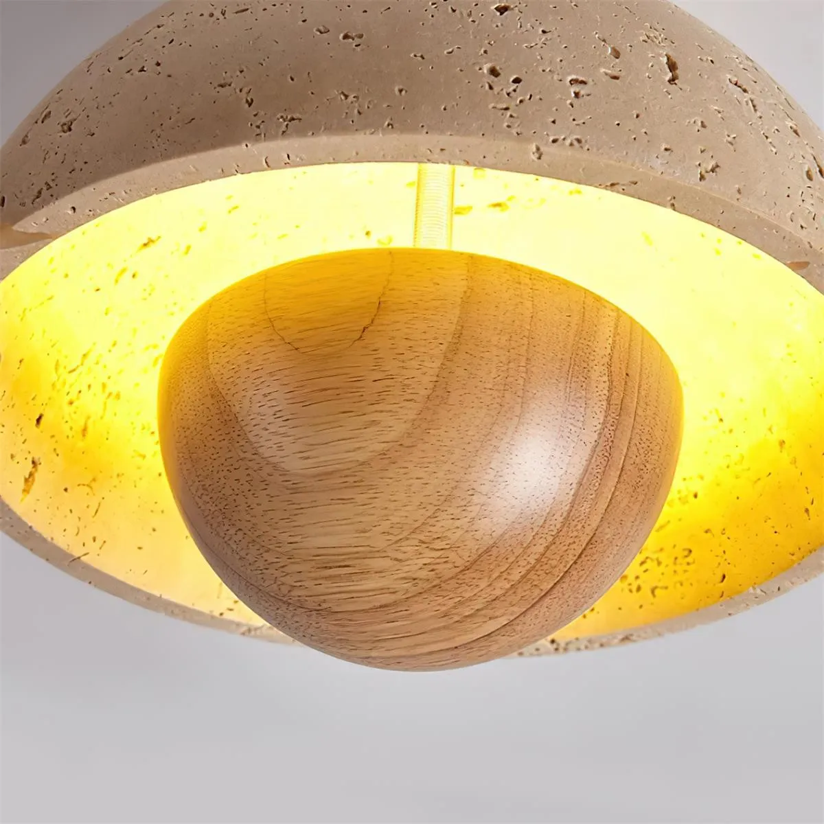 Japanese Wooden Inverted Ceiling Light KL695