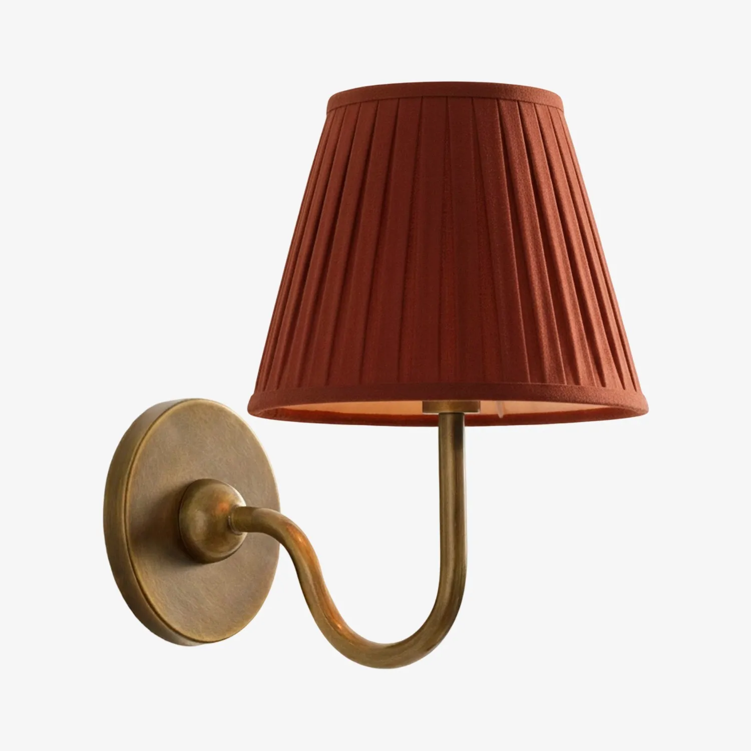 Luvora Vintage Pleated Shade Wall Lamp - Refined Linen Sconce For Bathroom or Corridor KL1272
