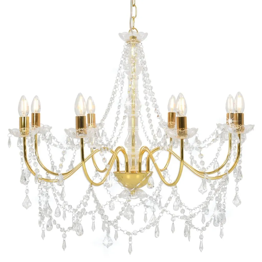 Vintage Beaded Chandelier