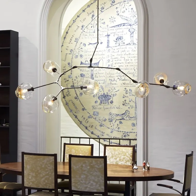 Branching bubble chandelier