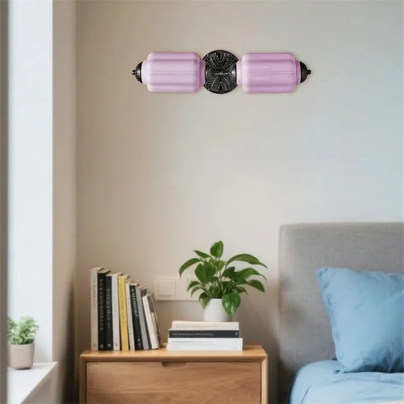 Eloise Pumkin Glass Vanity Sconce KL856