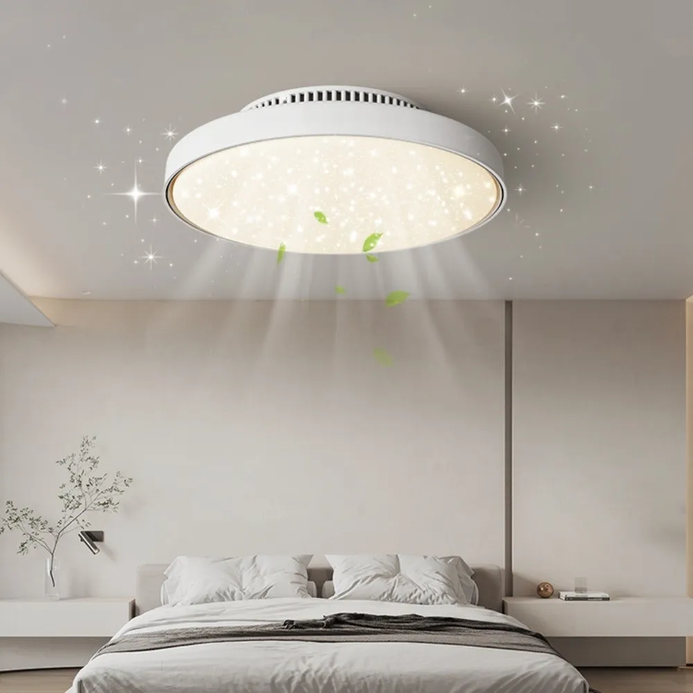 Silent Bladeless LED Ceiling Fan Light with Remote Control KL933