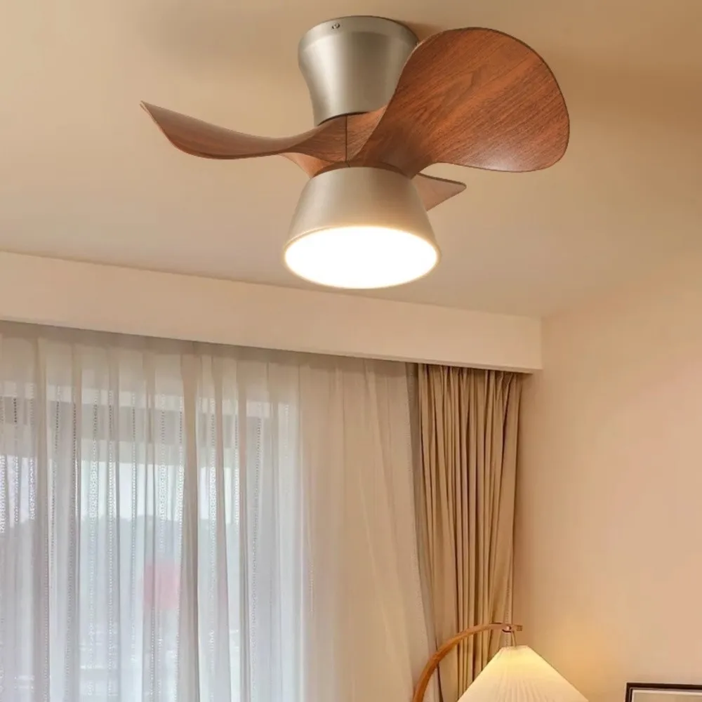 Vintage 3 Blade Silent Ceiling Fan Light For Bedroom KL944