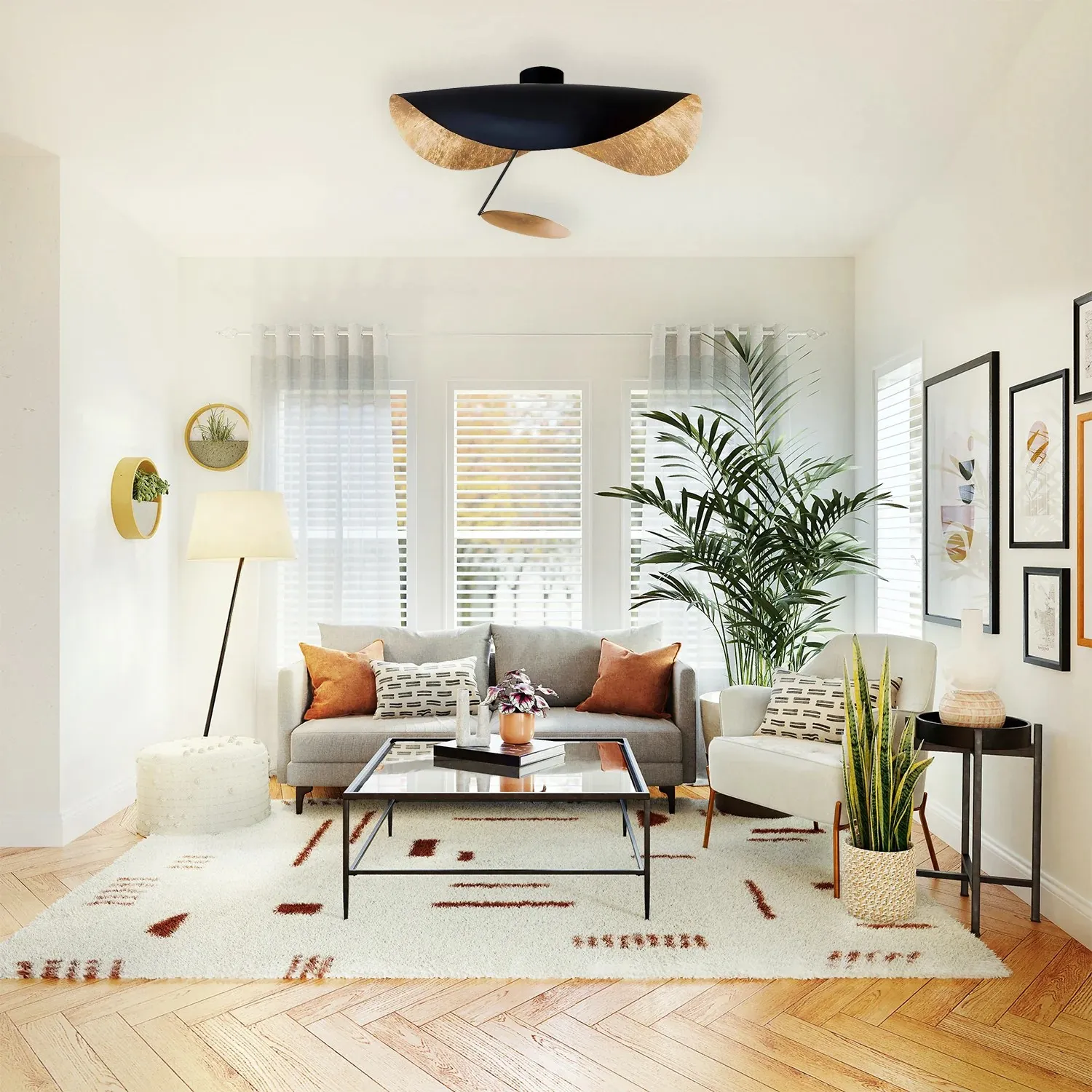 Lederam Manta Ceiling Light