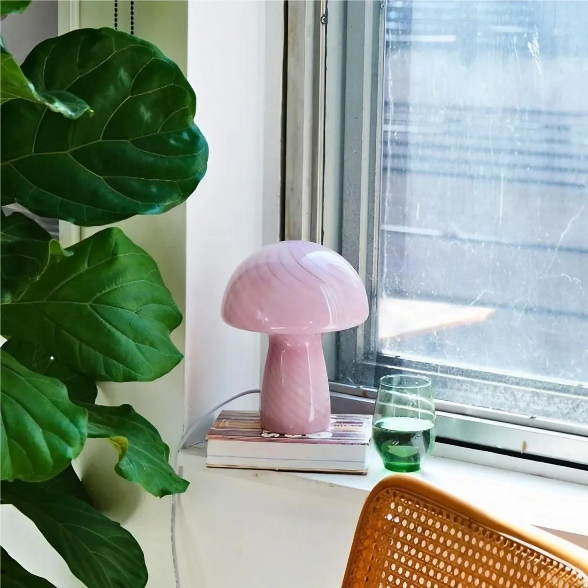 Modern Design Stained Glass Mushroom Lamp KL35