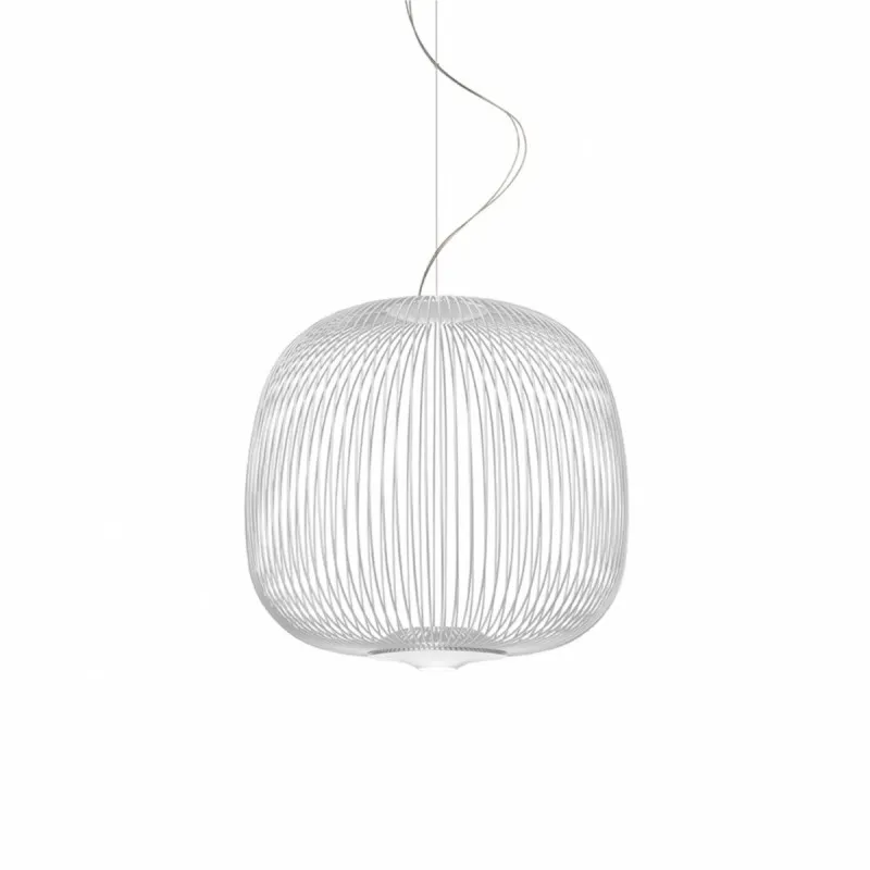 Metal Frame Spokes Pendant Light - Airy Wire Design Lighting for Kitchen Island
