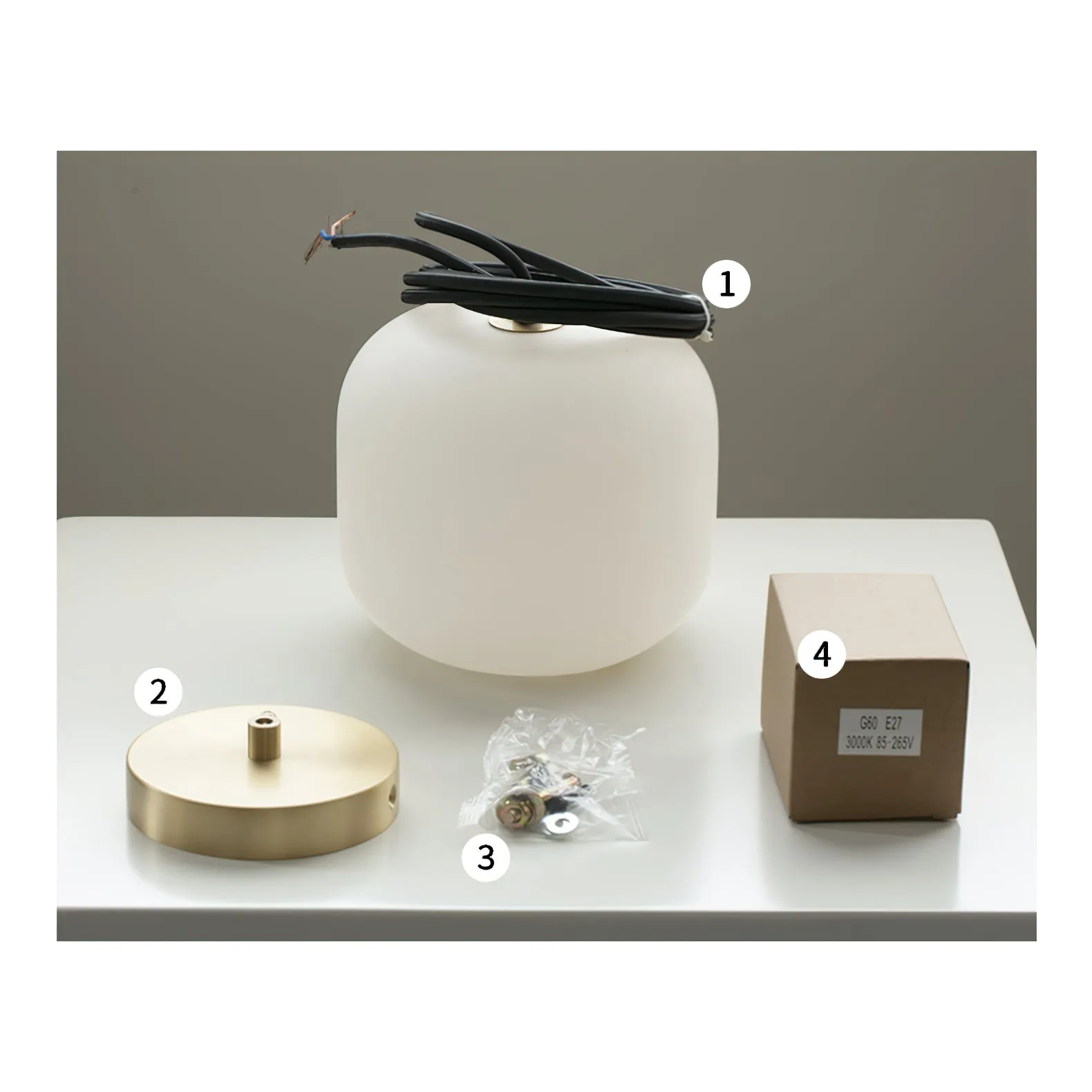 Alabaster Bedside Pendant Light D423