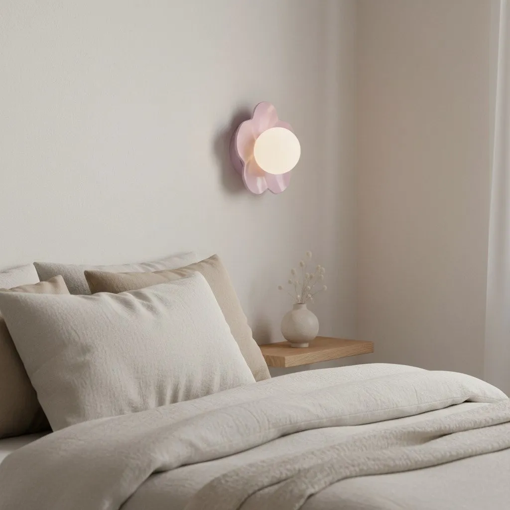 Florixa Blooming Flower Wall Light - Decorative Indoor Lamp for Bedroom and Living Room KL2066