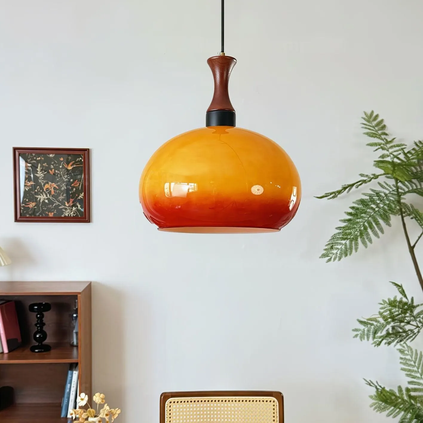 Spherical Orange Practical Luxury Pendant Lamp KL546