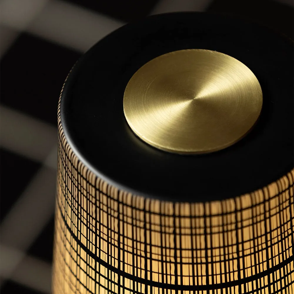 Devon Black Table Lamp (Built-in Battery) D709