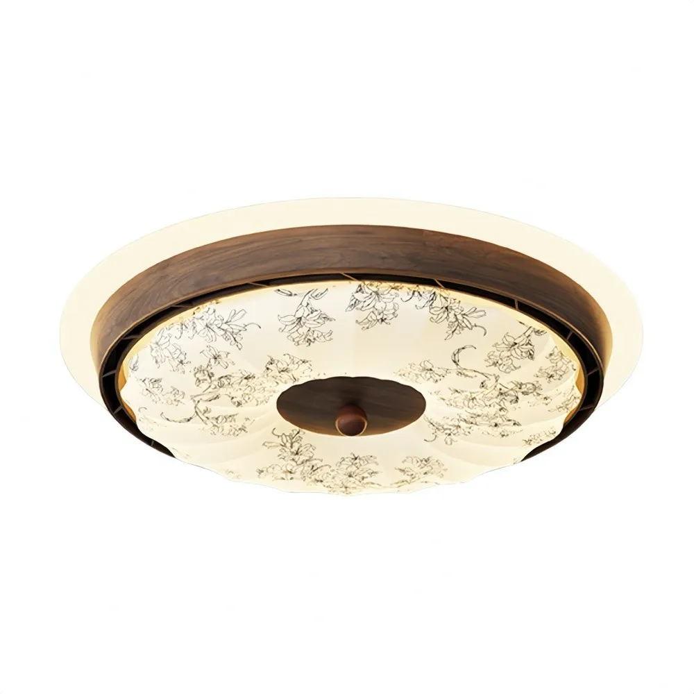 Vintage Bladeless Silent Ceiling Fan Light For Bedroom KL934