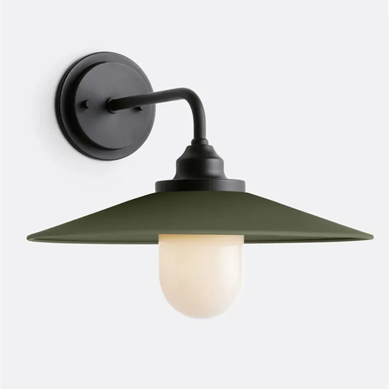 Cordax Utility-Inspired Wall Sconce - Metal and Glass for Indoor Outdoor Decor KL2030