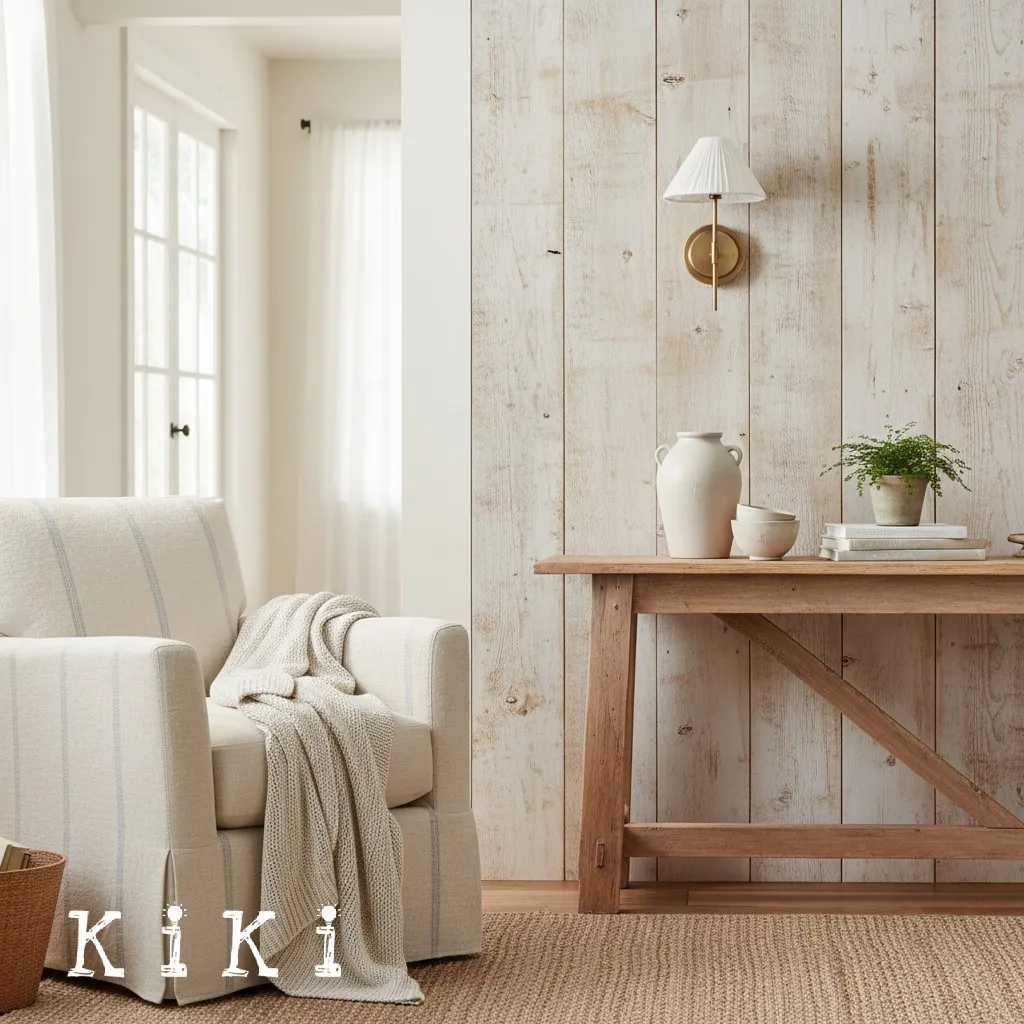 Blossine Linen Scalloped Wall Light – Modern Soft Fabric Lamp for Hallway or Bedroom KL1570