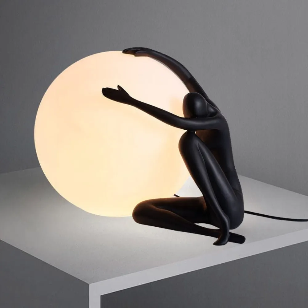 Humanoid Ball Holding Table Lamp KL204