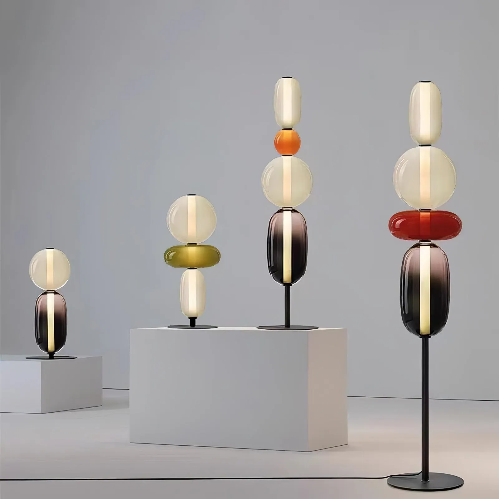 Nordic Minimalist Creative Luxury Gourd Glass Table Lamp KL278