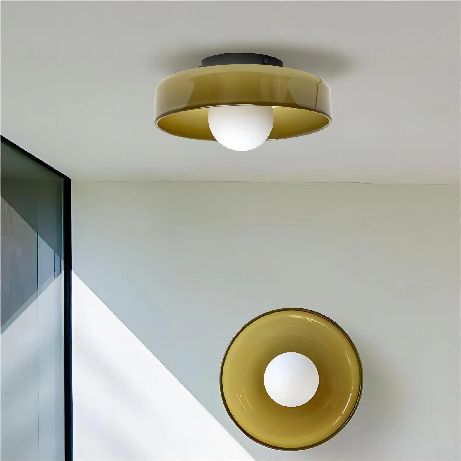 Morandi Disc Orb Wall Ceiling Lamp